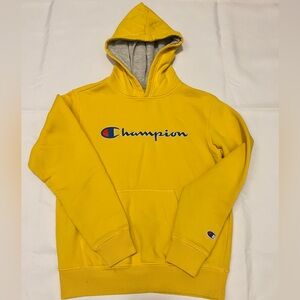 Yellow champion hoodie